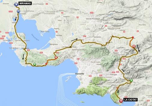 Streckenverlauf Tour Cycliste International La Provence 2017 - Etappe 2