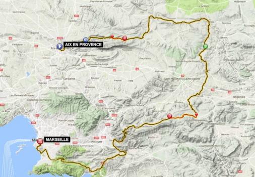 Streckenverlauf Tour Cycliste International La Provence 2017 - Etappe 3