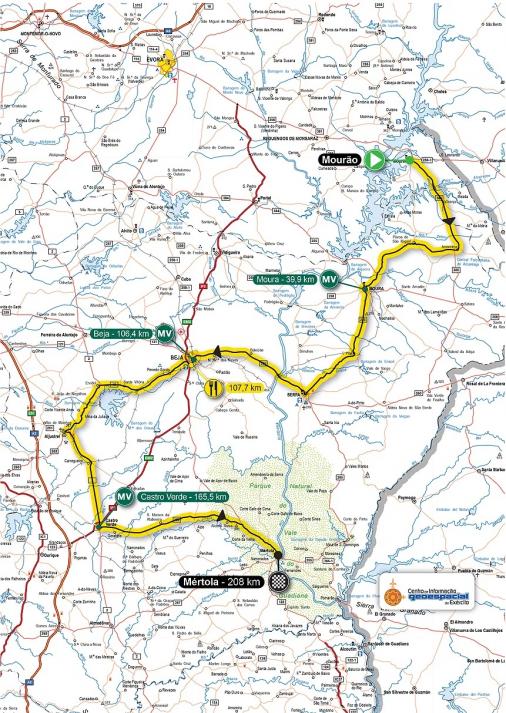 Streckenverlauf Volta ao Alentejo 2017 - Etappe 3