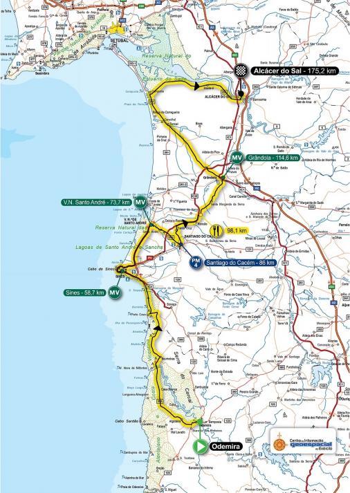 Streckenverlauf Volta ao Alentejo 2017 - Etappe 4