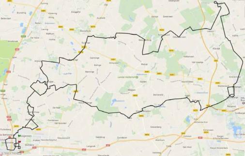 Streckenverlauf Womens WorldTour Ronde van Drenthe 2017