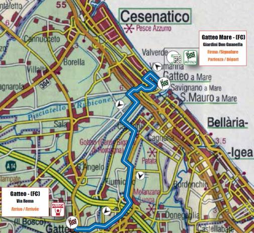 Streckenverlauf Settimana Internazionale Coppi e Bartali 2017 - Etappe 1b