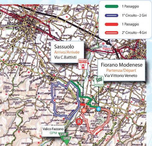 Streckenverlauf Settimana Internazionale Coppi e Bartali 2017 - Etappe 4