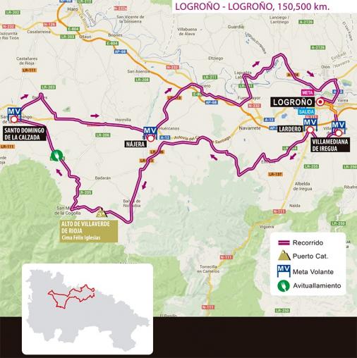 Streckenverlauf Vuelta Ciclista a La Rioja 2017