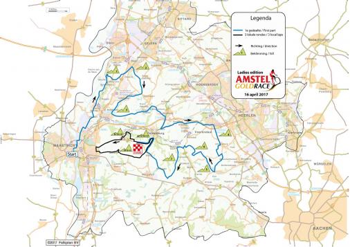 Streckenverlauf Amstel Gold Race 2017 (Frauen)