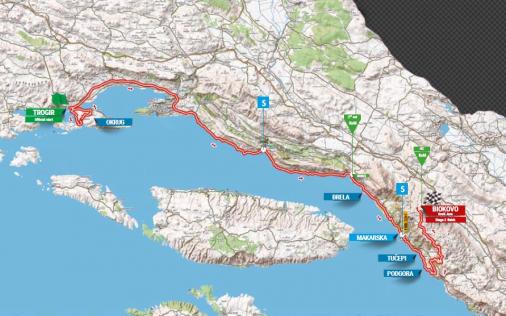 Streckenverlauf Tour of Croatia 2017 - Etappe 2