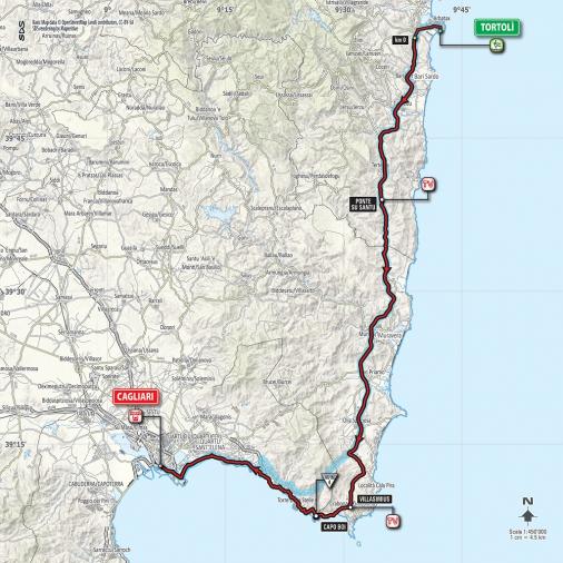 Streckenverlauf Giro d’Italia 2017 - Etappe 3