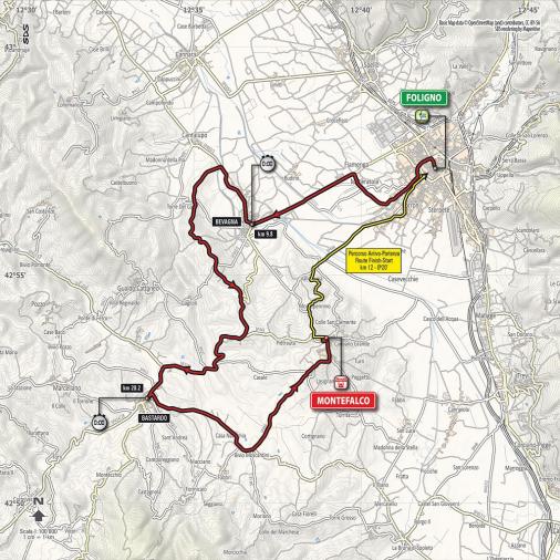 Streckenverlauf Giro d’Italia 2017 - Etappe 10