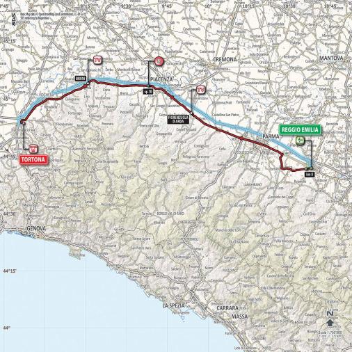 Streckenverlauf Giro d’Italia 2017 - Etappe 13