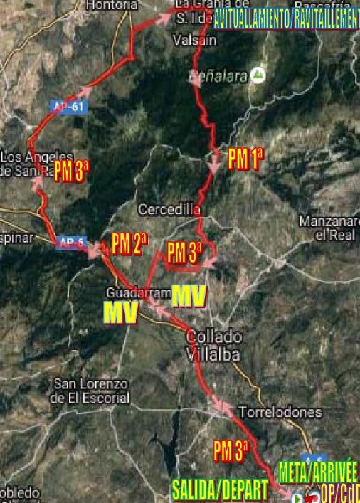 Streckenverlauf Vuelta Ciclista Comunidad de Madrid 2017 - Etappe 1
