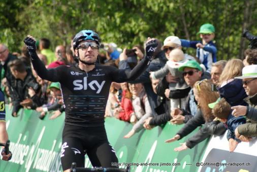 Elia Viviani gewinnt die 3. Etappe der Tour de Romandie