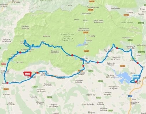 Streckenverlauf Vuelta a Castilla y Leon 2017 - Etappe 1