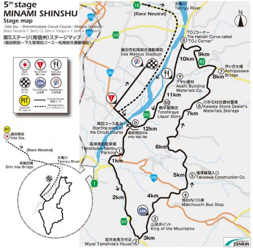 Streckenverlauf Tour of Japan 2017 - Etappe 5