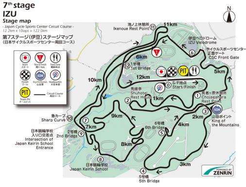 Streckenverlauf Tour of Japan 2017 - Etappe 7