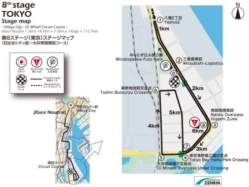 Streckenverlauf Tour of Japan 2017 - Etappe 8