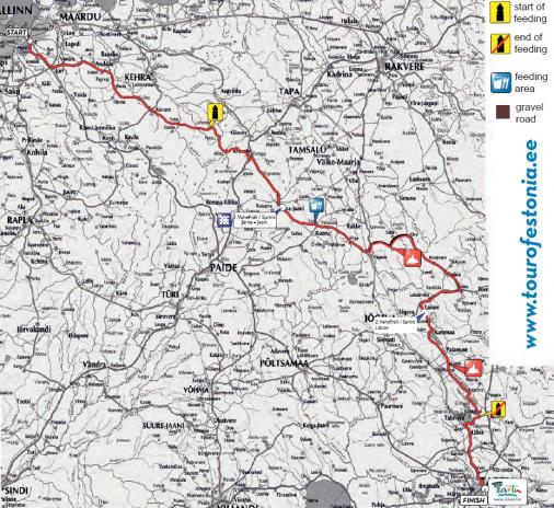 Streckenverlauf Tour of Estonia 2017 - Etappe 1