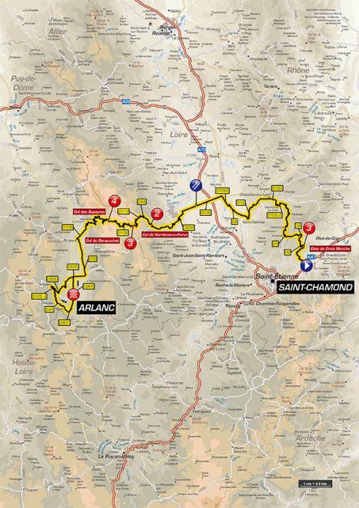 Streckenverlauf Critrium du Dauphin 2017 - Etappe 2