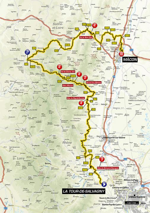 Streckenverlauf Critrium du Dauphin 2017 - Etappe 5