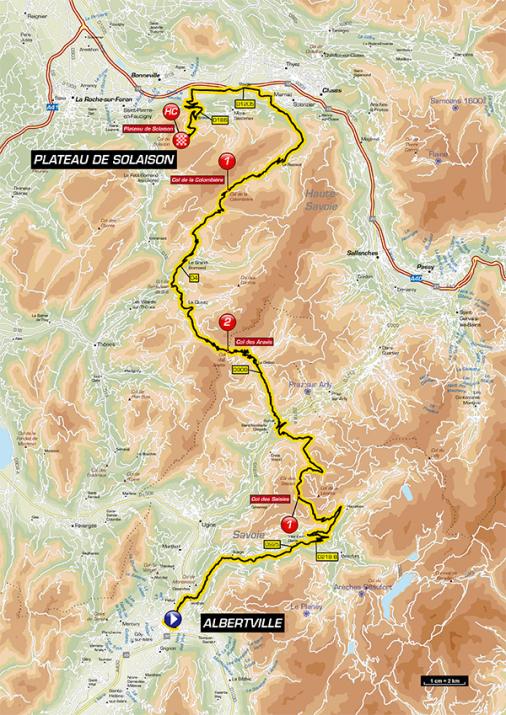 Streckenverlauf Critrium du Dauphin 2017 - Etappe 8