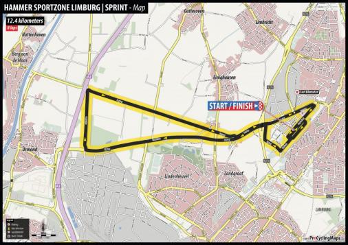 Streckenverlauf Hammer Series Limburg 2017 - Etappe 2 (Hammer Sprint)