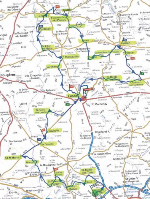 Streckenverlauf Boucles de la Mayenne 2017 - Etappe 1