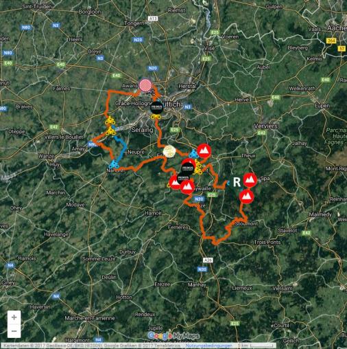 Streckenverlauf Baloise Belgium Tour 2017 - Etappe 4