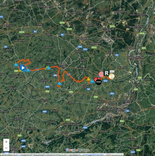 Streckenverlauf Baloise Belgium Tour 2017 - Etappe 5