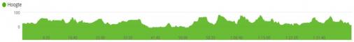 Hhenprofil Gooik-Geraardsbergen-Gooik 2017, zweiter Rundkurs (73,2 km)