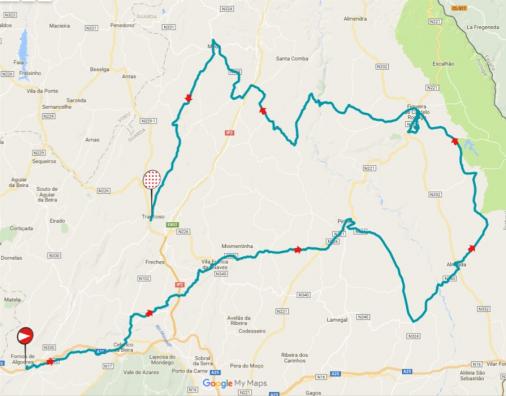 Streckenverlauf GP Beiras e Serra da Estrela 2017 - Etappe 2