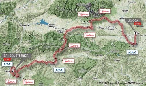 Streckenverlauf Tour de Slovaquie 2017 - Etappe 1