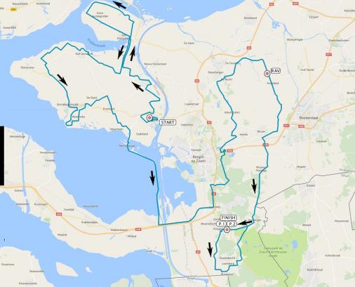 Streckenverlauf Ster ZLM Toer GP Jan van Heeswijk 2017 - Etappe 1