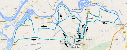 Streckenverlauf Ster ZLM Toer GP Jan van Heeswijk 2017 - Etappe 4