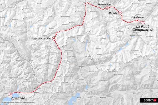 Streckenverlauf Tour de Suisse 2017 - Etappe 6