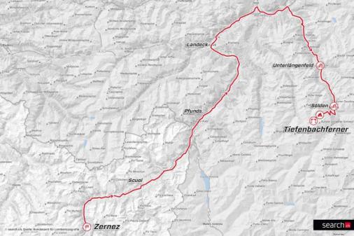 Streckenverlauf Tour de Suisse 2017 - Etappe 7