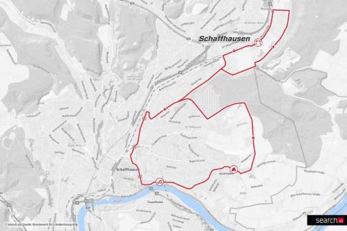 Streckenverlauf Tour de Suisse 2017 - Etappe 8