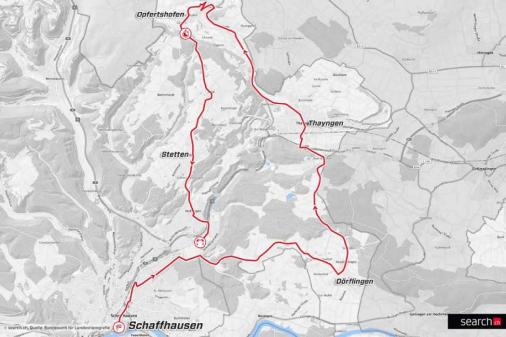Streckenverlauf Tour de Suisse 2017 - Etappe 9