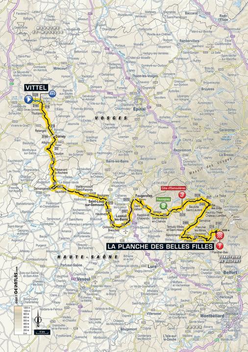 Streckenverlauf Tour de France 2017 - Etappe 5