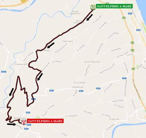 Streckenverlauf Giro d Italia Internazionale Femminile 2017 - Etappe 5