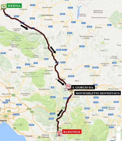 Streckenverlauf Giro d Italia Internazionale Femminile 2017 - Etappe 7