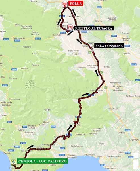Streckenverlauf Giro d Italia Internazionale Femminile 2017 - Etappe 9