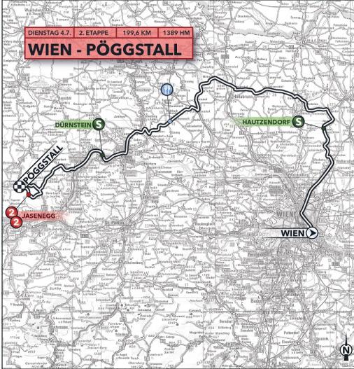 Streckenverlauf Int. sterreich Rundfahrt 2017 - Etappe 2