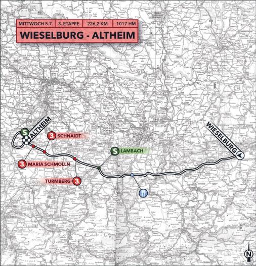 Streckenverlauf Int. sterreich Rundfahrt 2017 - Etappe 3
