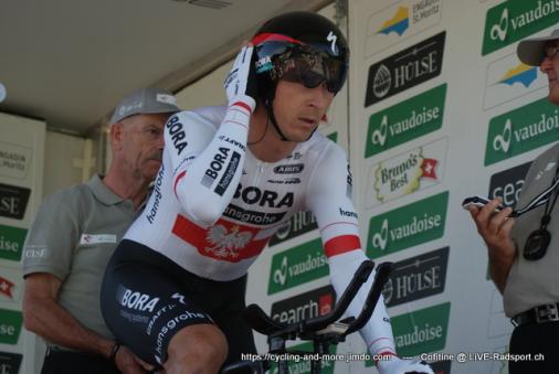 Maciej Bodnar hat das Einzelzeitfahren in Marseille gewonnen - dieses Foto entstand bei der 1. Etappe der Tour de Suisse 2017
