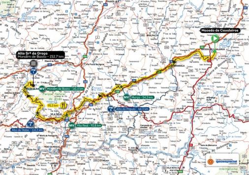 Streckenverlauf Volta a Portugal em Bicicleta Santander Totta 2017 - Etappe 4