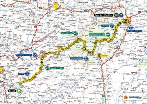 Streckenverlauf Volta a Portugal em Bicicleta Santander Totta 2017 - Etappe 9