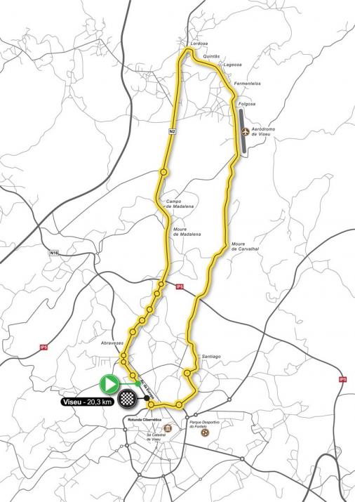 Streckenverlauf Volta a Portugal em Bicicleta Santander Totta 2017 - Etappe 10
