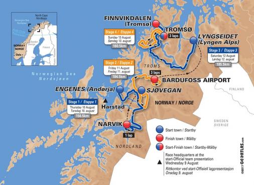 Höhenprofil Arctic Race of Norway 2017