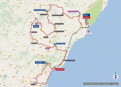 Streckenverlauf Vuelta a España 2017 - Etappe 5
