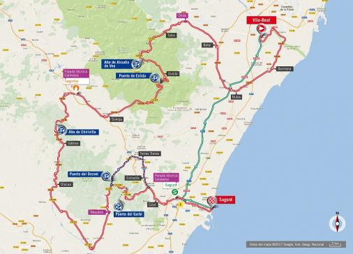 Streckenverlauf Vuelta a España 2017 - Etappe 6