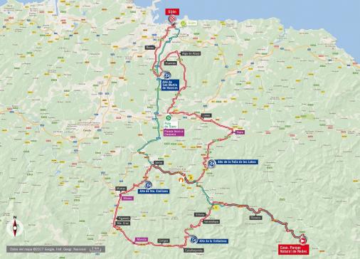 Streckenverlauf Vuelta a España 2017 - Etappe 19